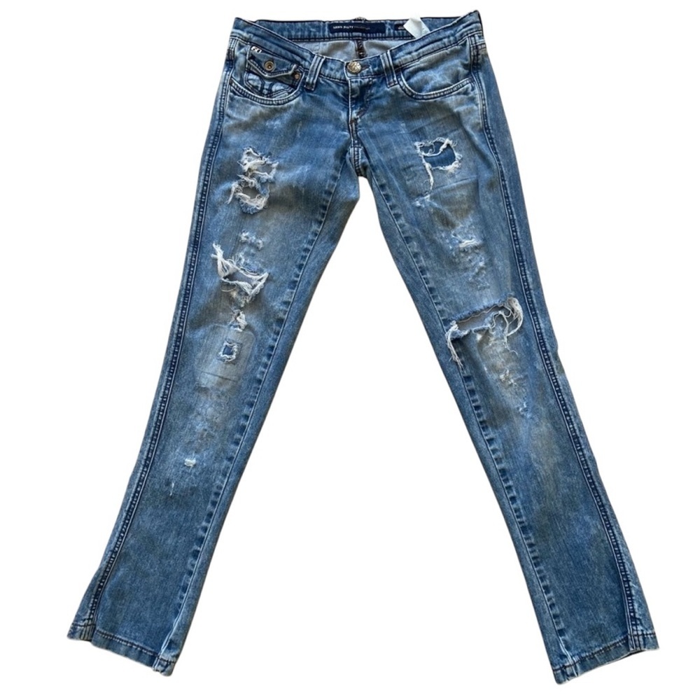Miss Sixty jeans Style Shock ripped destroyed denim low rise slim straight 28